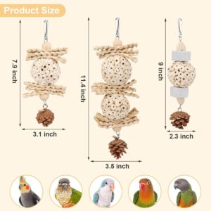 Bird Foraging Toy Natural Chew 3 Pack - Image 5