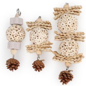 Bird Foraging Toy Natural Chew 3 Pack - Image 7