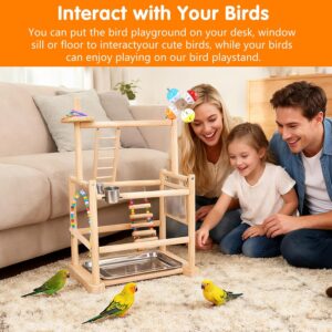 Bird Playground 3 Layer Stand with Feeder Cups - Image 5