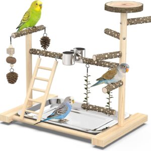 Bird Playground 3 Layer Stand with Feeder Cups - Image 7