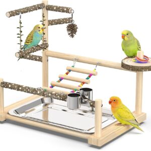 Bird Playground 3 Layer Stand with Feeder Cups - Image 8