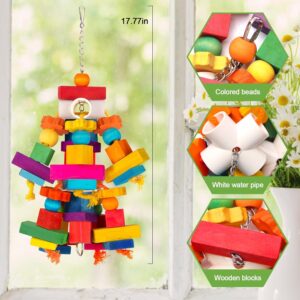 Bird Toy Chewing Blocks Multicolored - Image 2