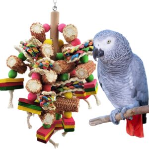 Bird Toy Wooden Blocks Multi-Colored