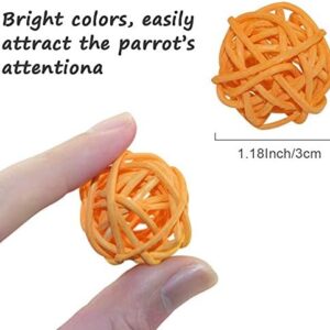 Wicker Rattan Balls Chewing Toys 100 Pieces 1.18 Inch - Image 2