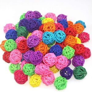 Wicker Rattan Balls Chewing Toys 100 Pieces 1.18 Inch - Image 7